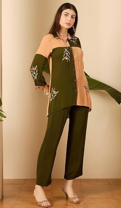 Embroidered Latest Co Ords Set for Women