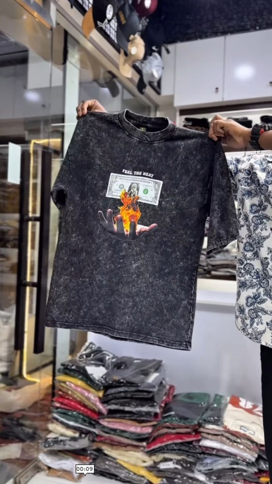 Men's Premium Acid-Wash Graphic T-Shirt