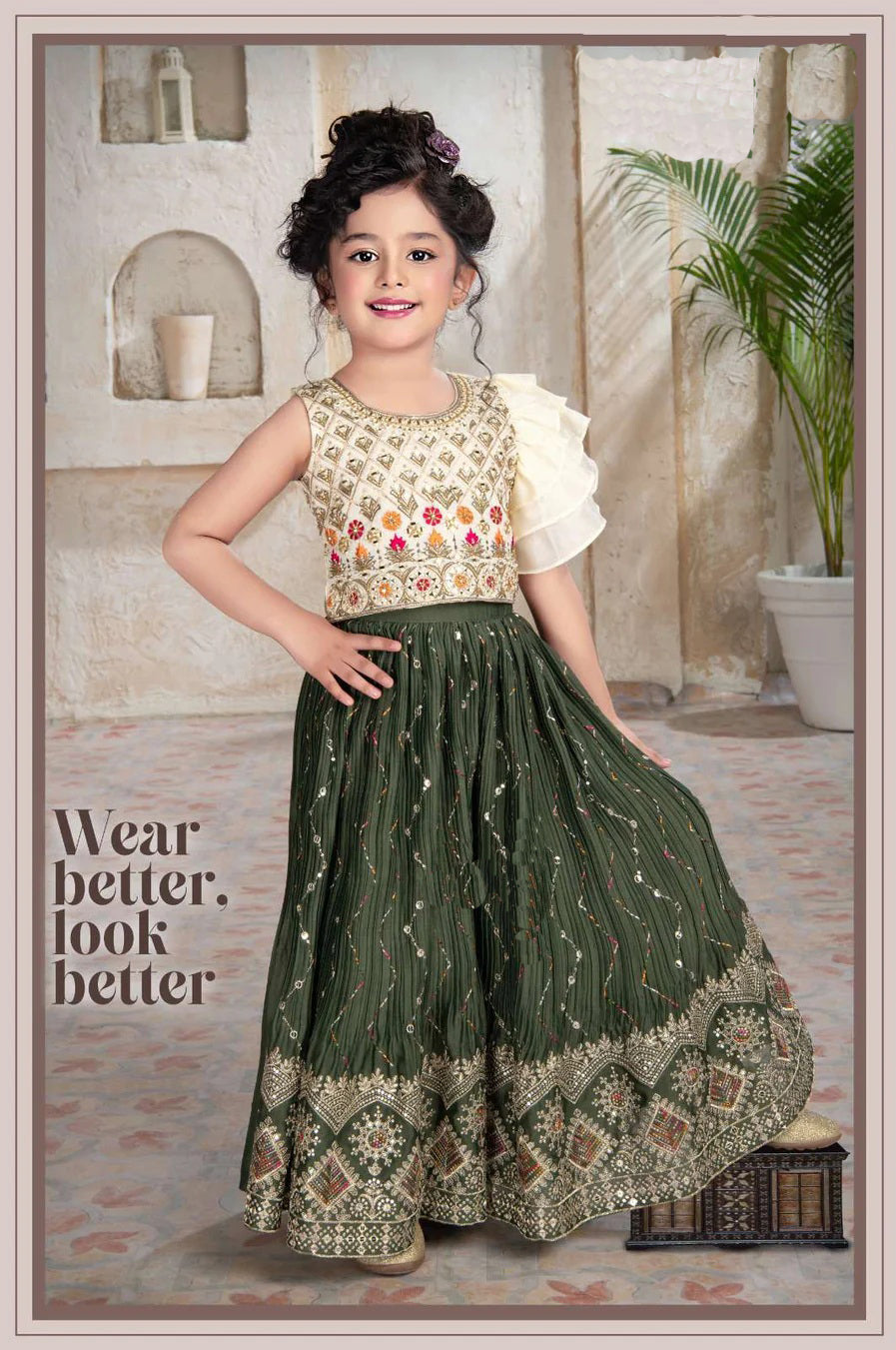 Girls Sharara Set top with choli