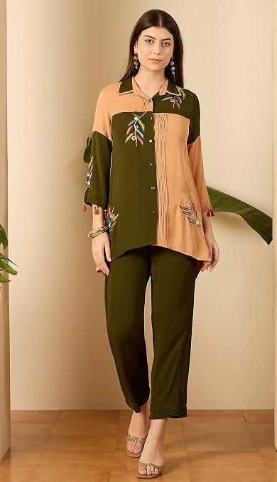 Embroidered Latest Co Ords Set for Women