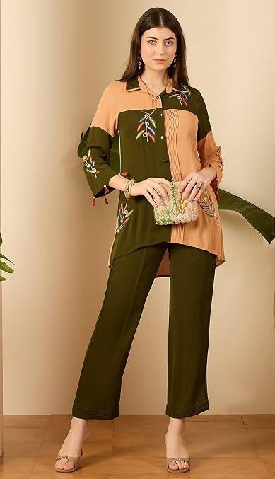 Embroidered Latest Co Ords Set for Women