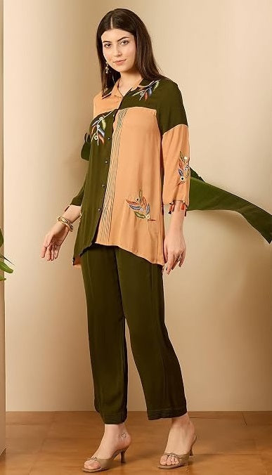 Embroidered Latest Co Ords Set for Women