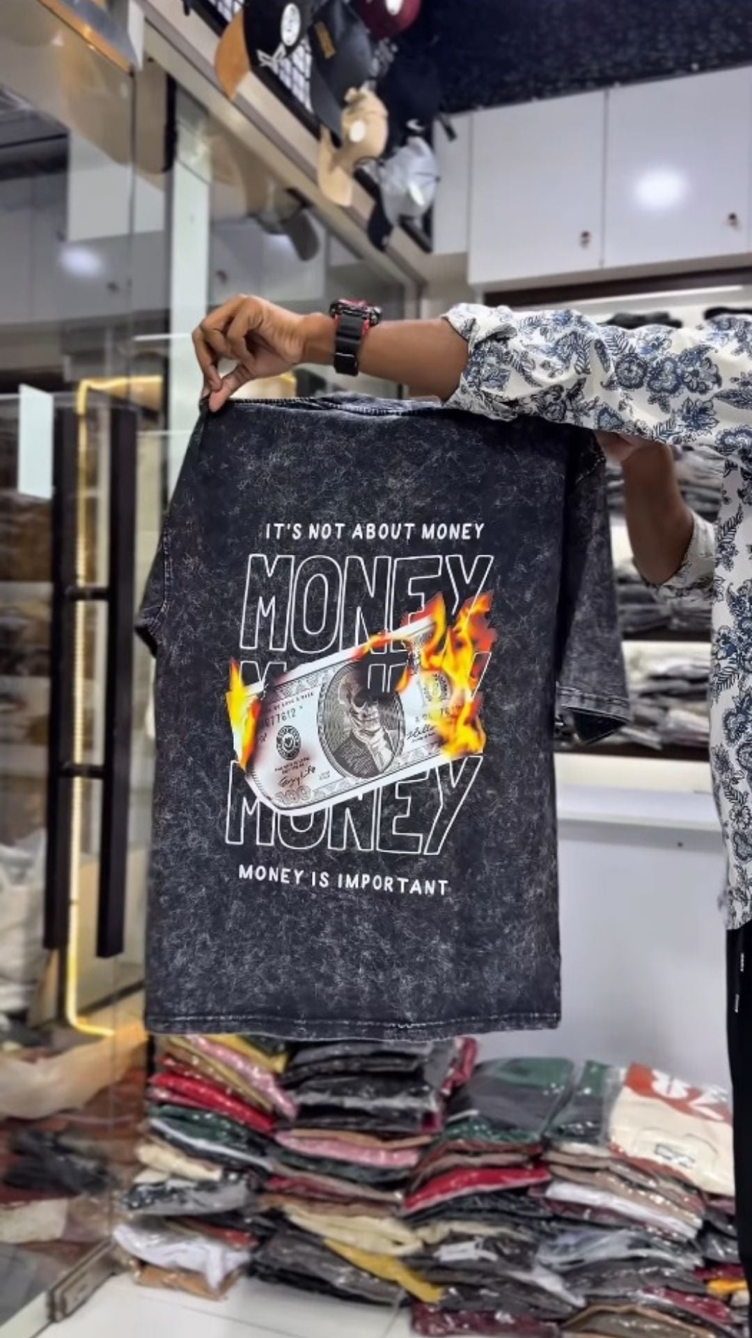 Men's Premium Acid-Wash Graphic T-Shirt