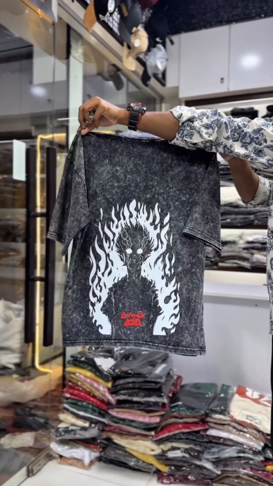 Men's Premium Acid-Wash Graphic T-Shirt