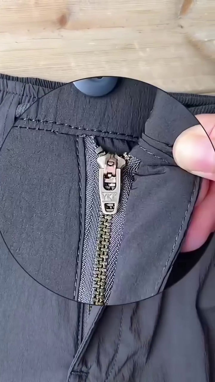 Men’s Black Elastic Waist Smart Casual Stretch Trousers