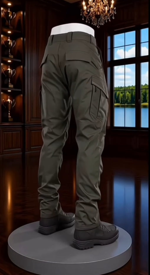 Cargo Cotton Pent With Modern Pockets