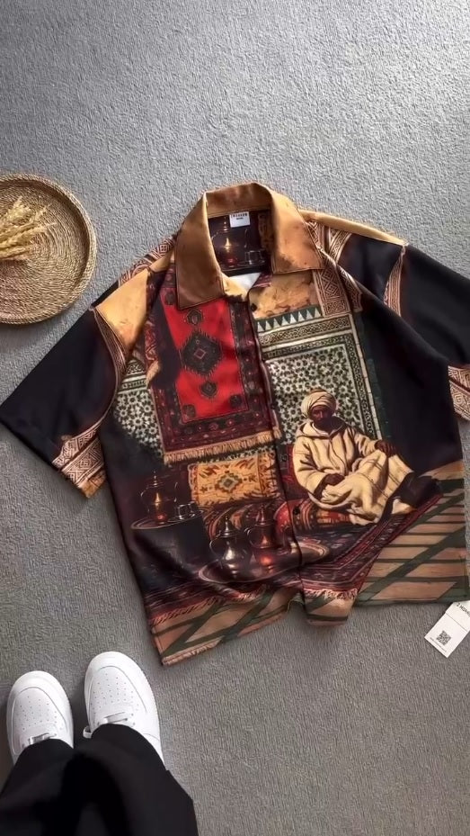 Men Regular Fit Marvel Iron Man Printed Shirts ( Get 1 Get 1 Free)