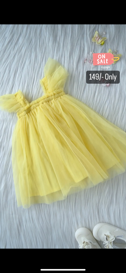 Yellow Color Kids Skirt On Sale